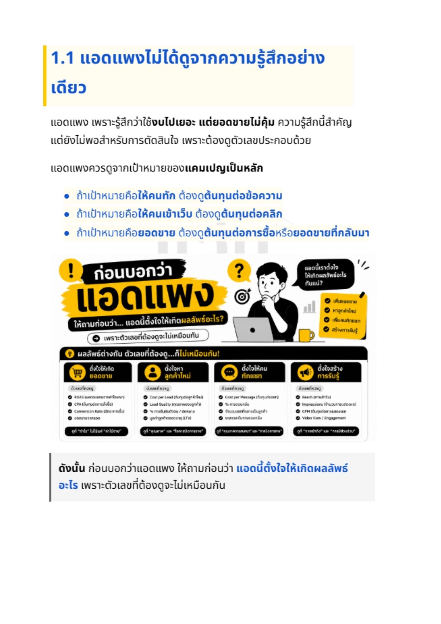 คู่มือเช็กแอดแพง แก้ตรงไหนก่อนเพิ่มงบ - 1