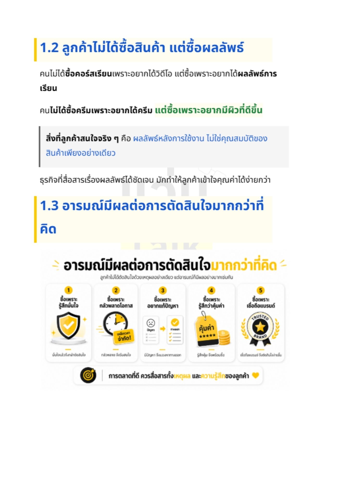 จิตวิทยาการตลาด 101 - 1