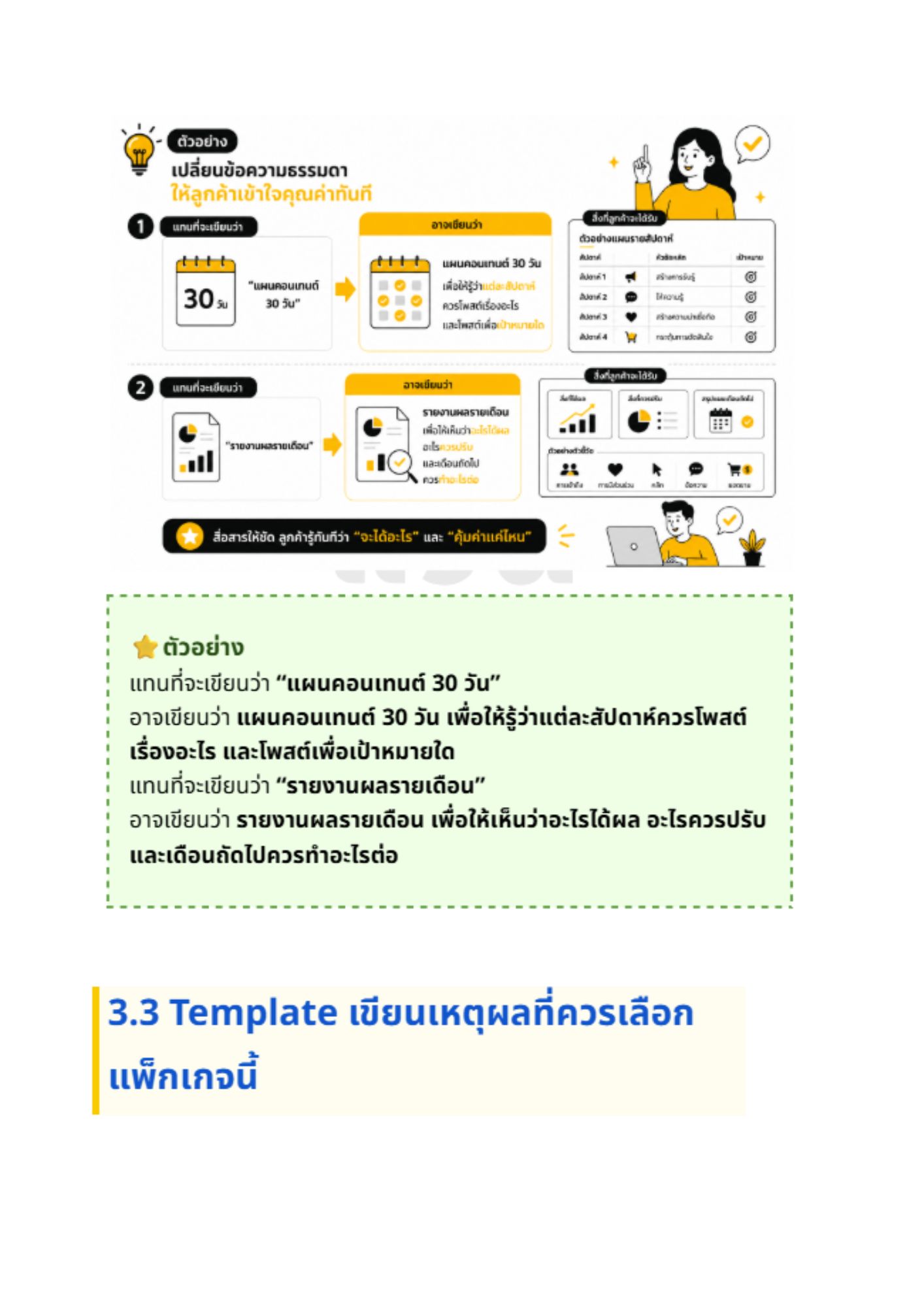แพ็กเกจบริการ ที่ช่วยให้ลูกค้าตัดสินใจง่ายขึ้น - 2